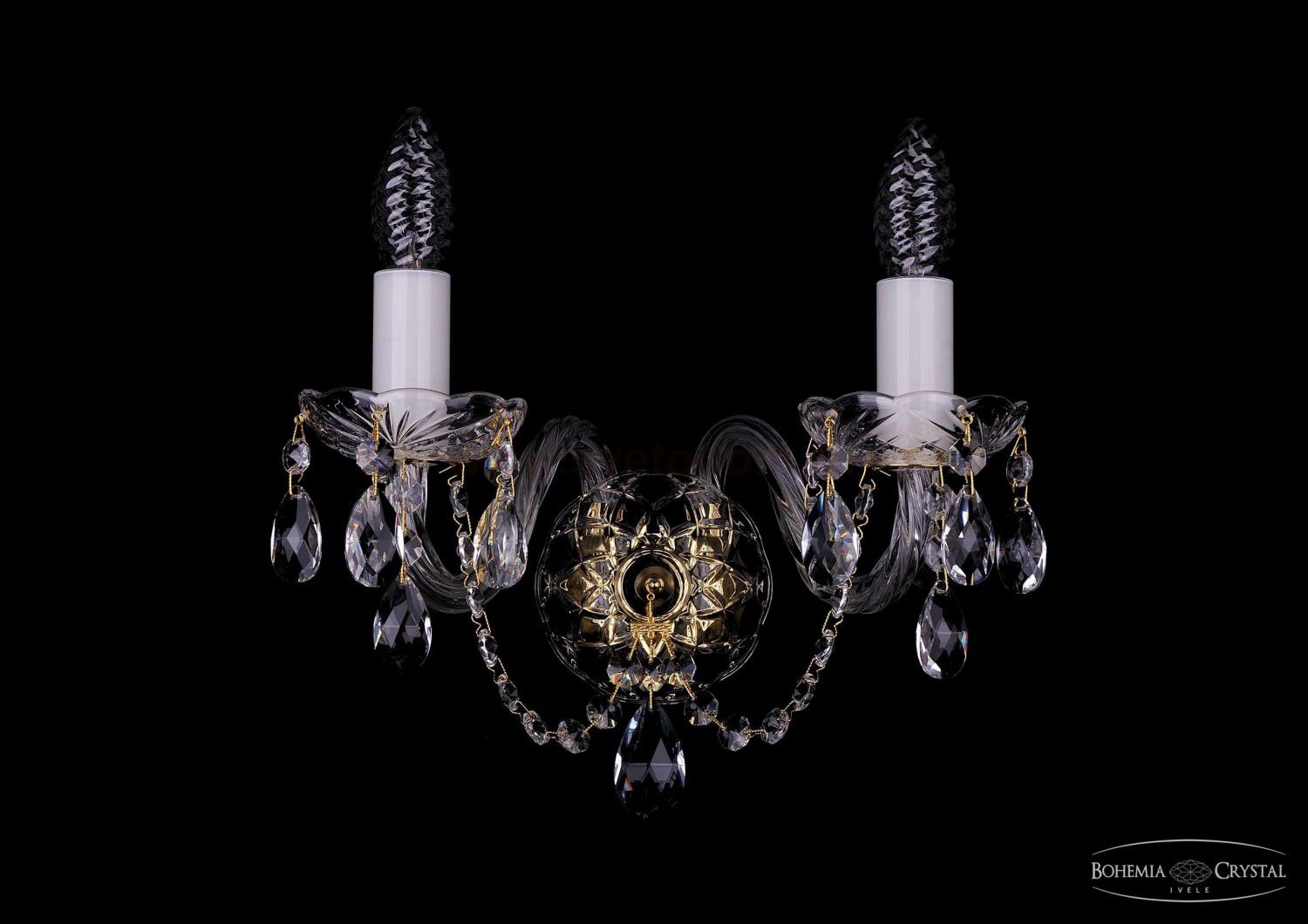 Светильник настенный бра Bohemia Ivele 1402B/2/141/G