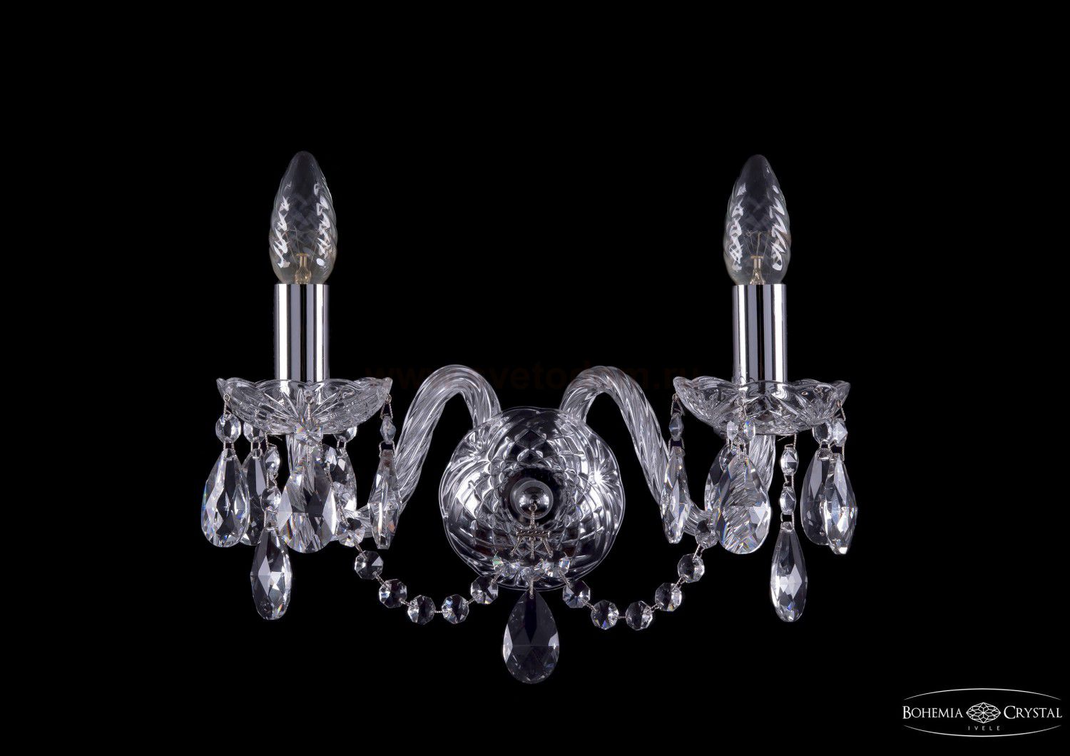 Светильник настенный бра Bohemia Ivele 1400/2/Ni