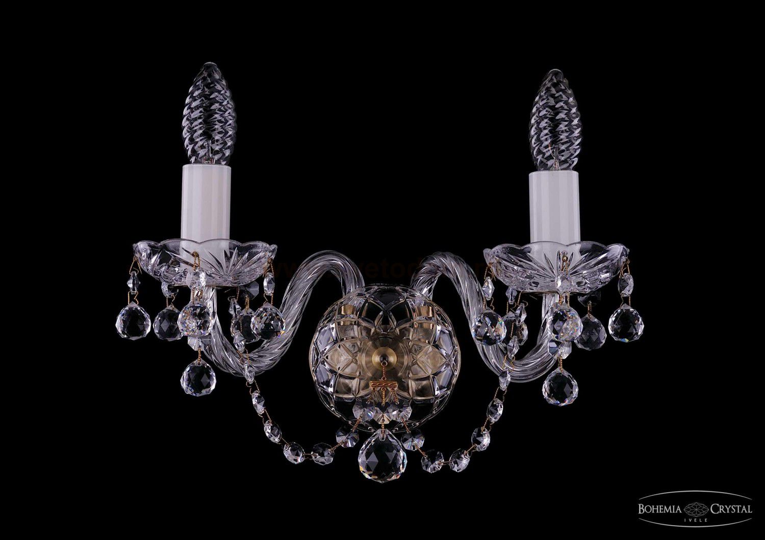 Светильник настенный бра Bohemia Ivele 1400/2/Pa/Balls