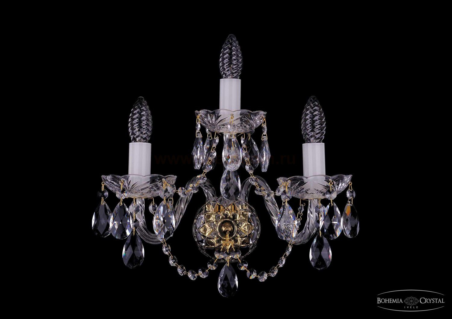 Светильник настенный бра Bohemia Ivele 1400/3/Big/G