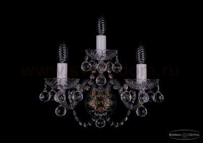 Светильник настенный бра Bohemia Ivele 1400/3/Big/Pa/Balls