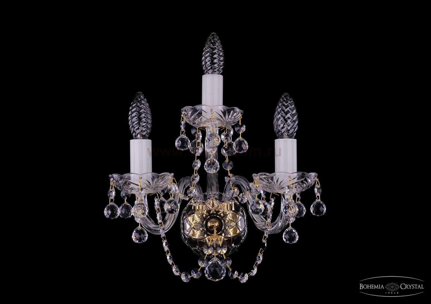 Светильник настенный бра Bohemia Ivele 1400/3/G/Balls