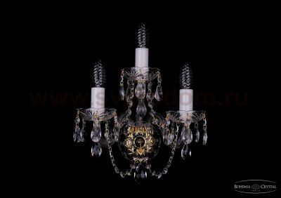 Светильник настенный бра Bohemia Ivele 1402B/2+1/141/G