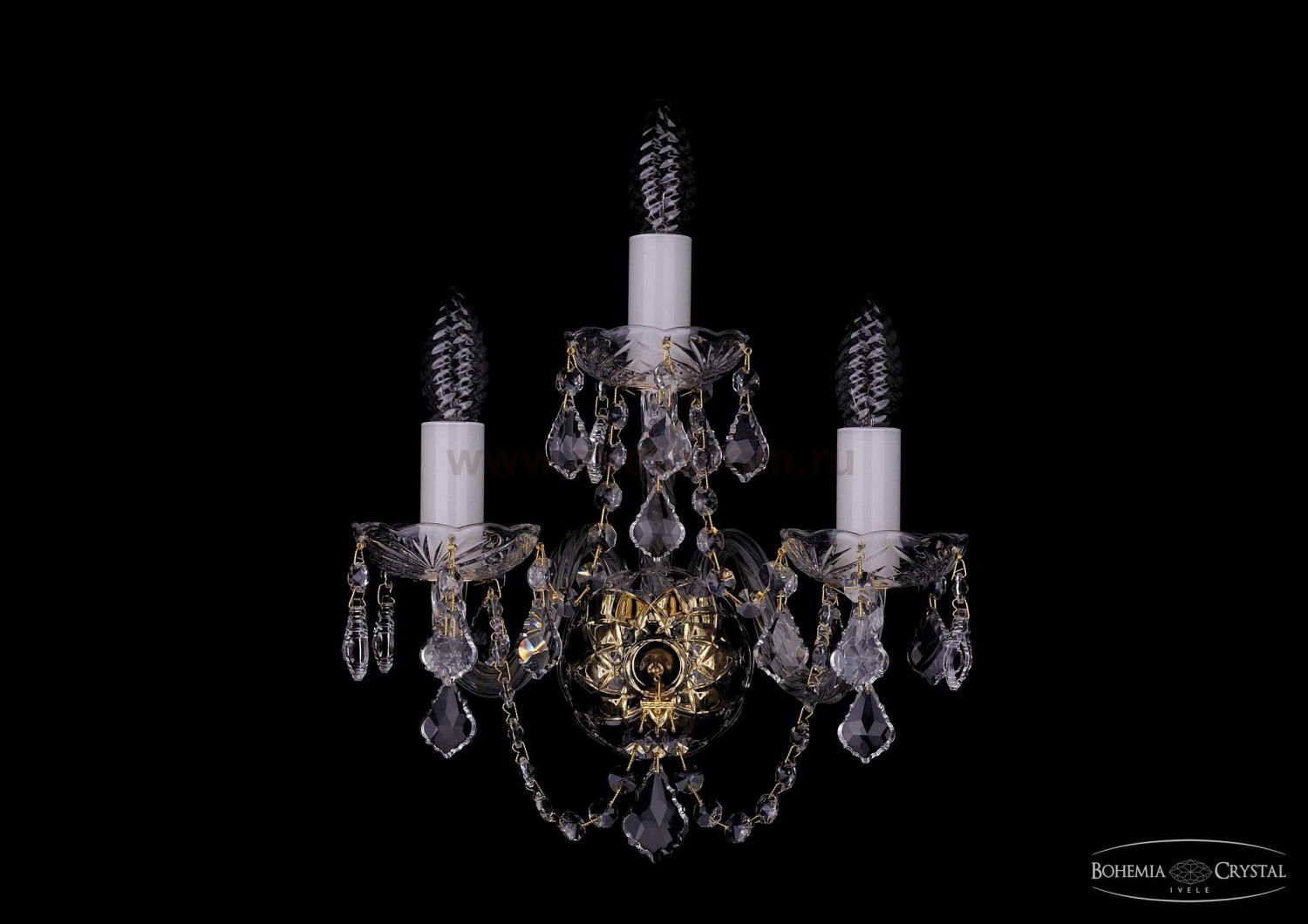 Светильник настенный бра Bohemia Ivele 1400/3/Leafs