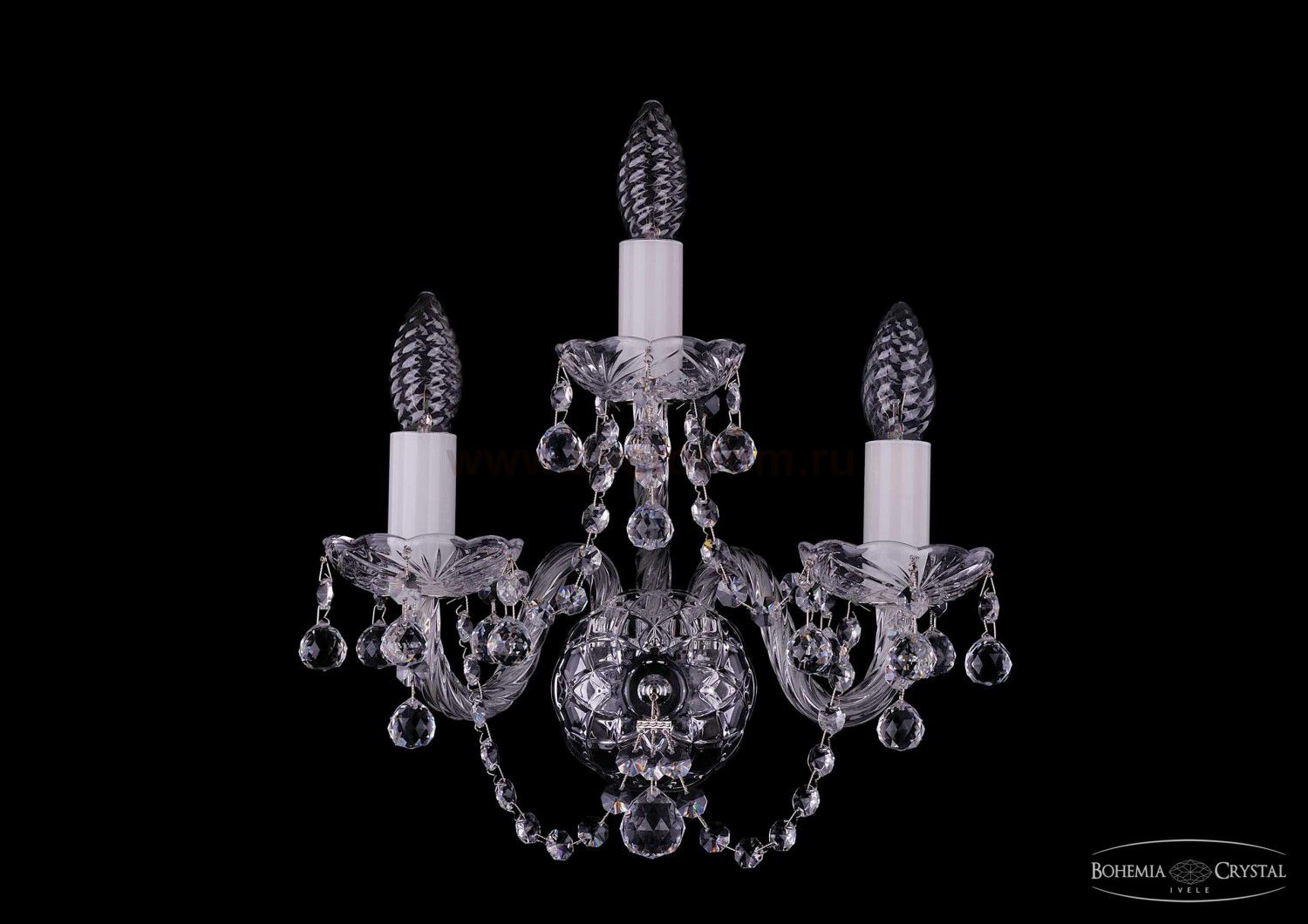 Светильник настенный бра Bohemia Ivele 1400/3/Ni/Balls