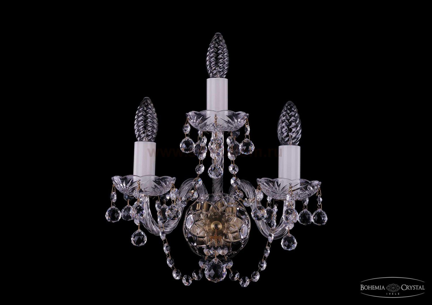 Светильник настенный бра Bohemia Ivele 1400/3/Pa/Balls