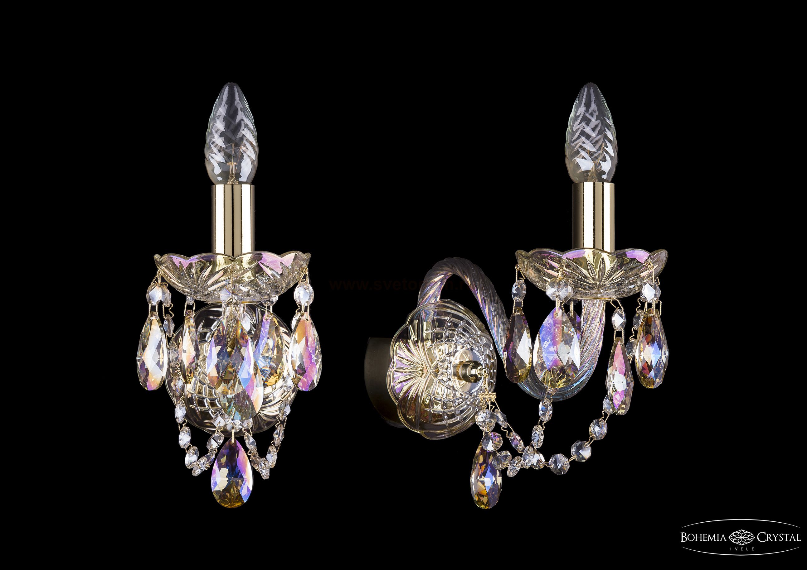 Светильник настенный бра Bohemia Ivele 1400/1/G/BIG/M701