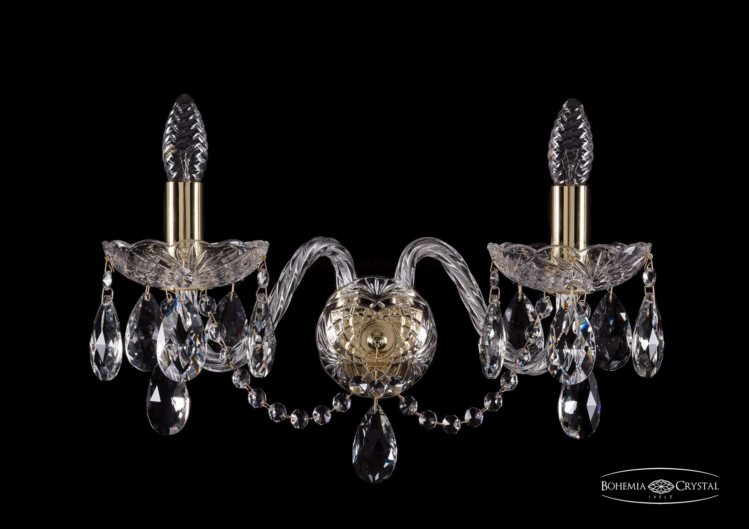 Светильник настенный бра Bohemia Ivele 1402B/2/160/XL/G