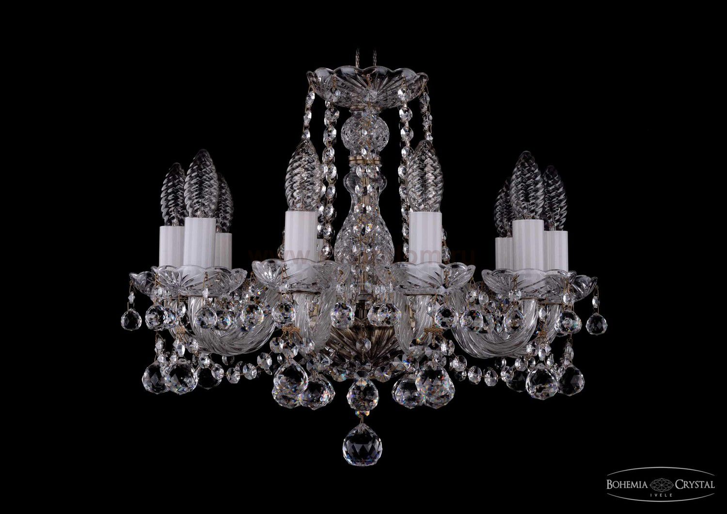 Люстра хрустальная Bohemia Ivele 1402/10/141/Pa/Balls