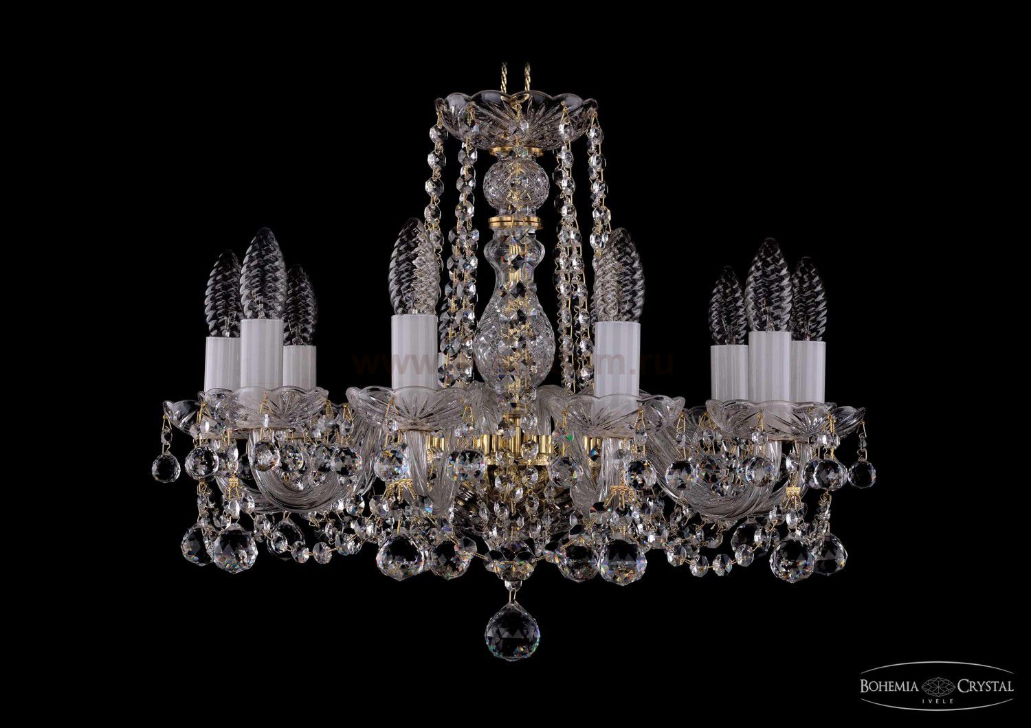 Люстра хрустальная Bohemia Ivele 1402/10/160/G/Balls
