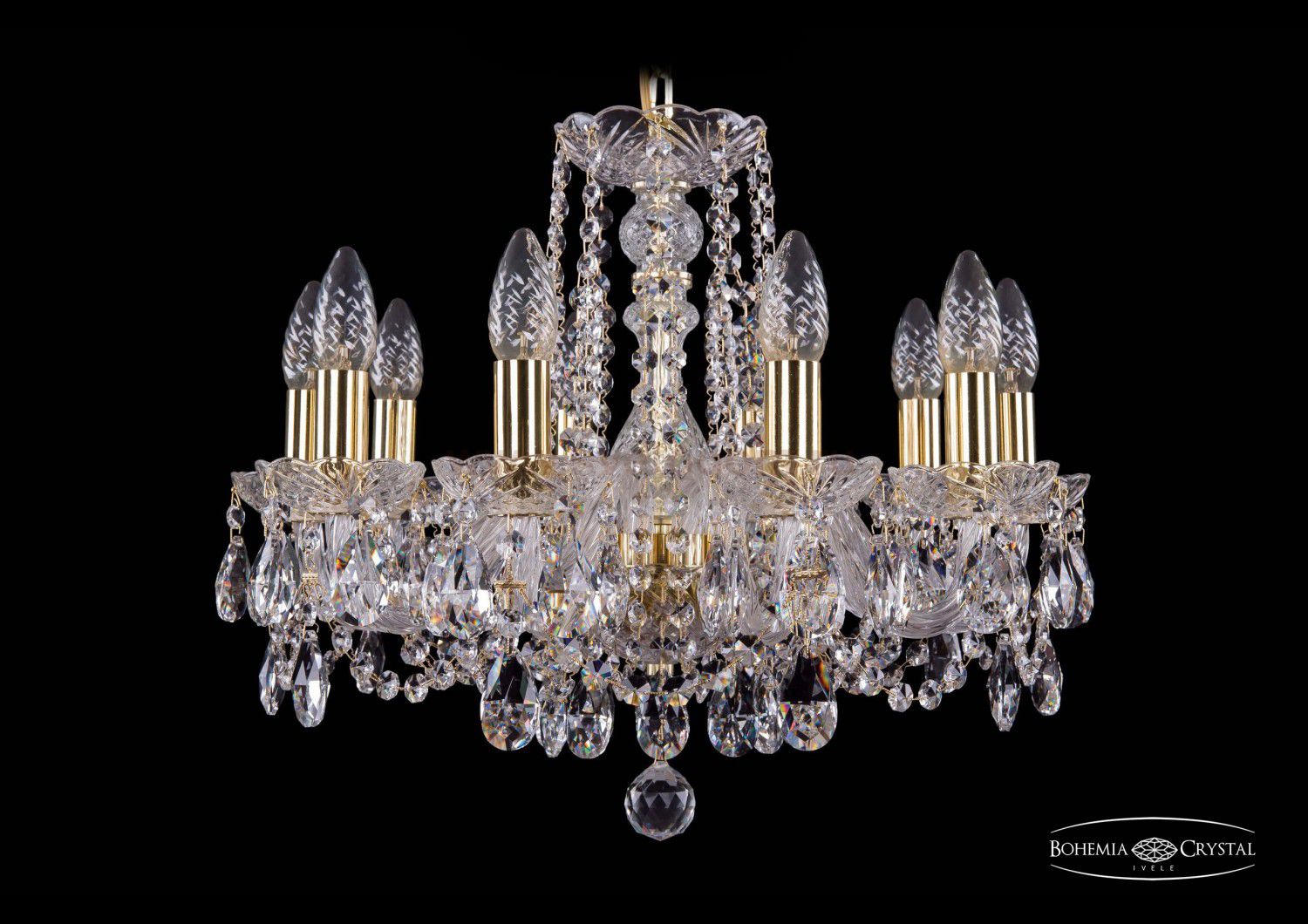 Люстра хрустальная Bohemia Ivele 1402/10/160/G
