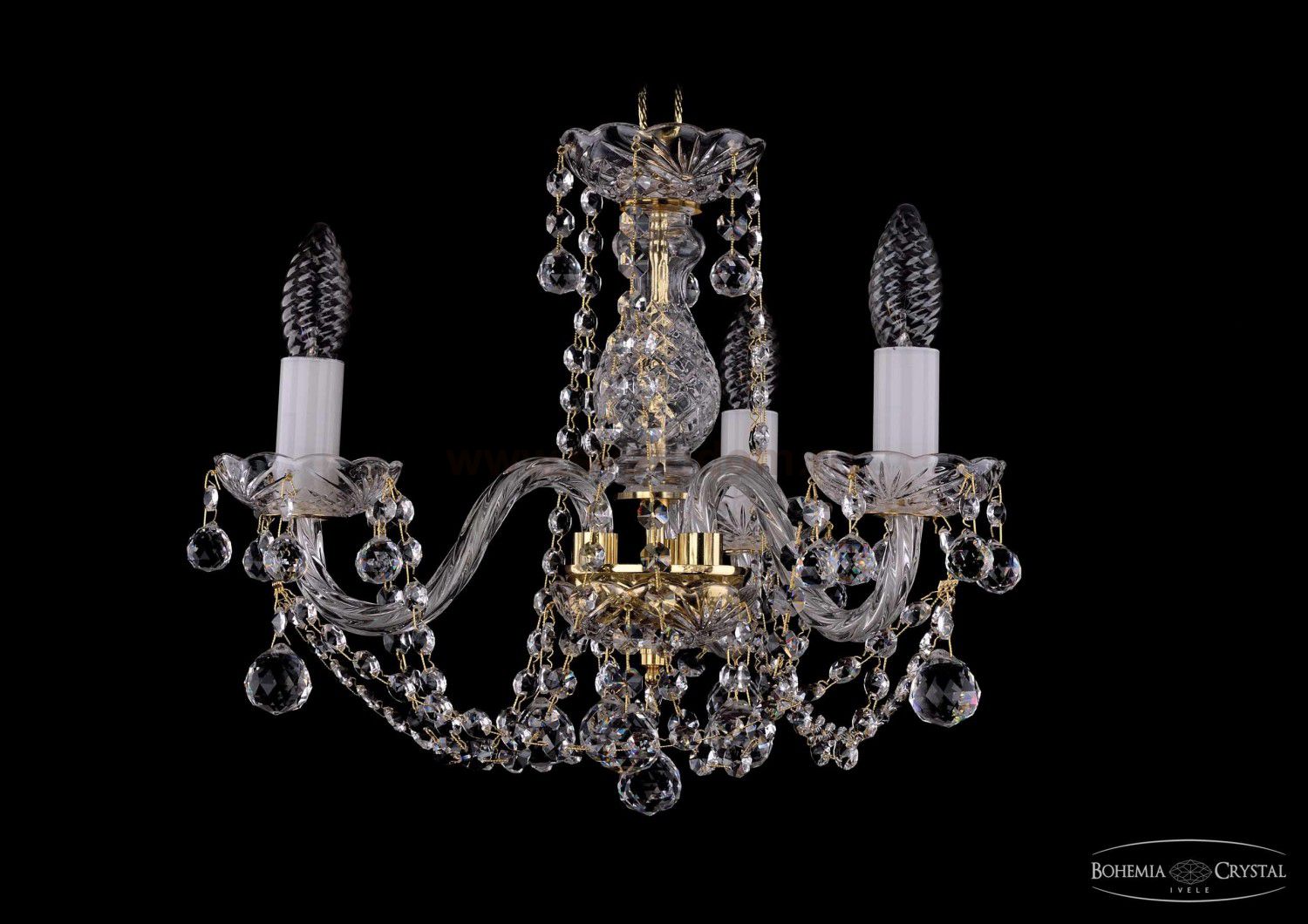 Люстра хрустальная Bohemia Ivele 1402/3/141/Balls