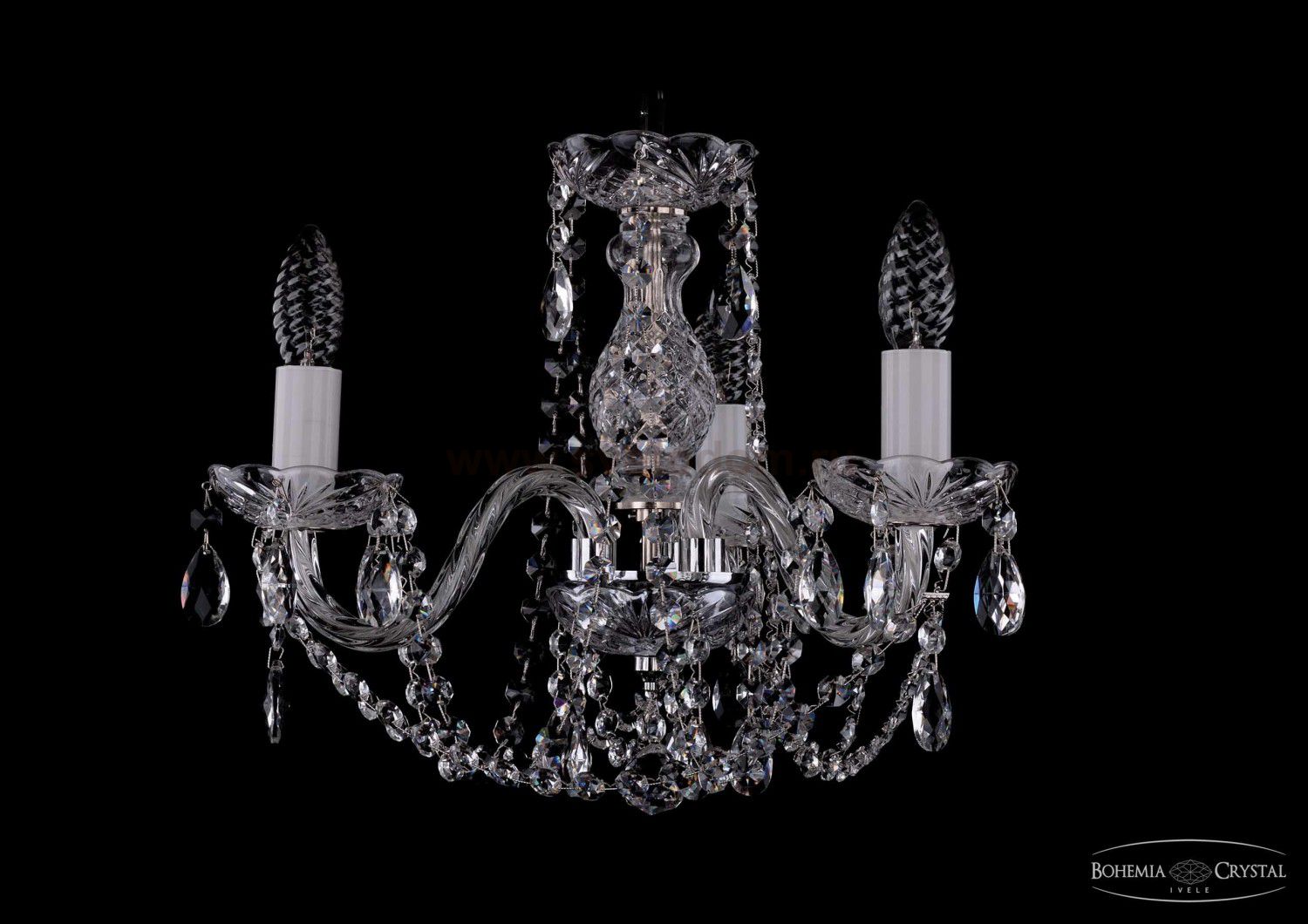 Люстра хрустальная Bohemia Ivele 1402/3/141/Ni