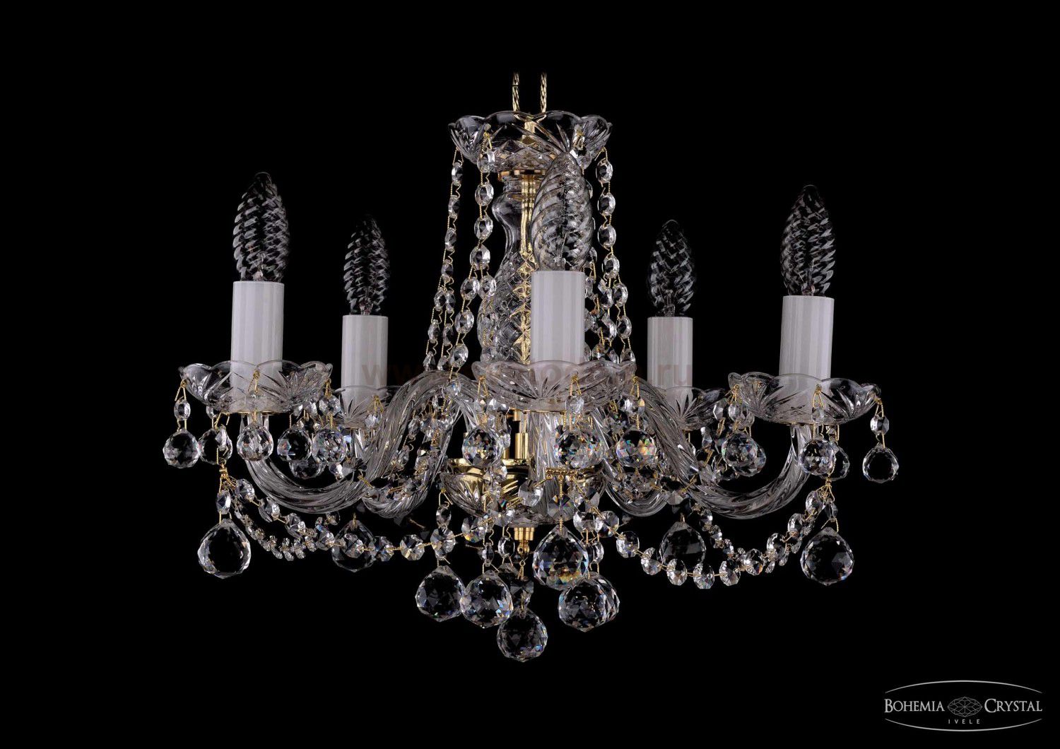 Люстра хрустальная Bohemia Ivele 1402/5/141/G/Balls