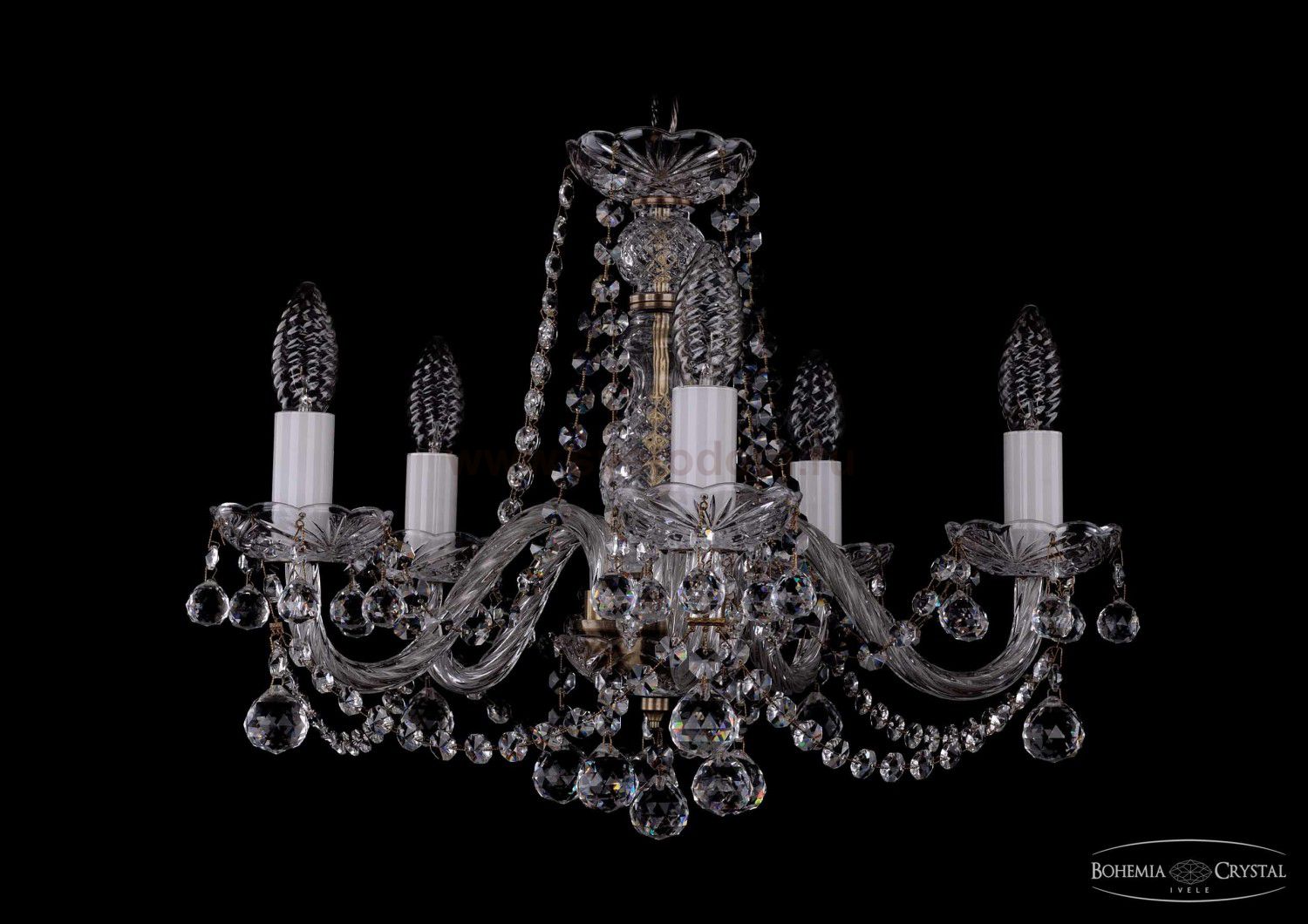 Люстра хрустальная Bohemia Ivele 1402/5/160/Pa/Balls