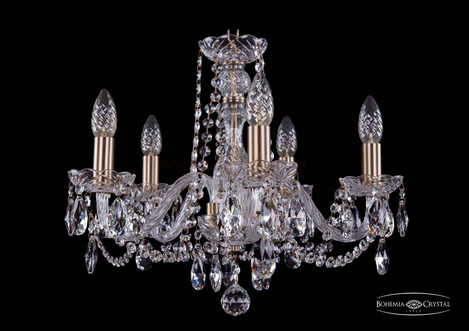Люстра хрустальная Bohemia Ivele 1402/5/160/Pa