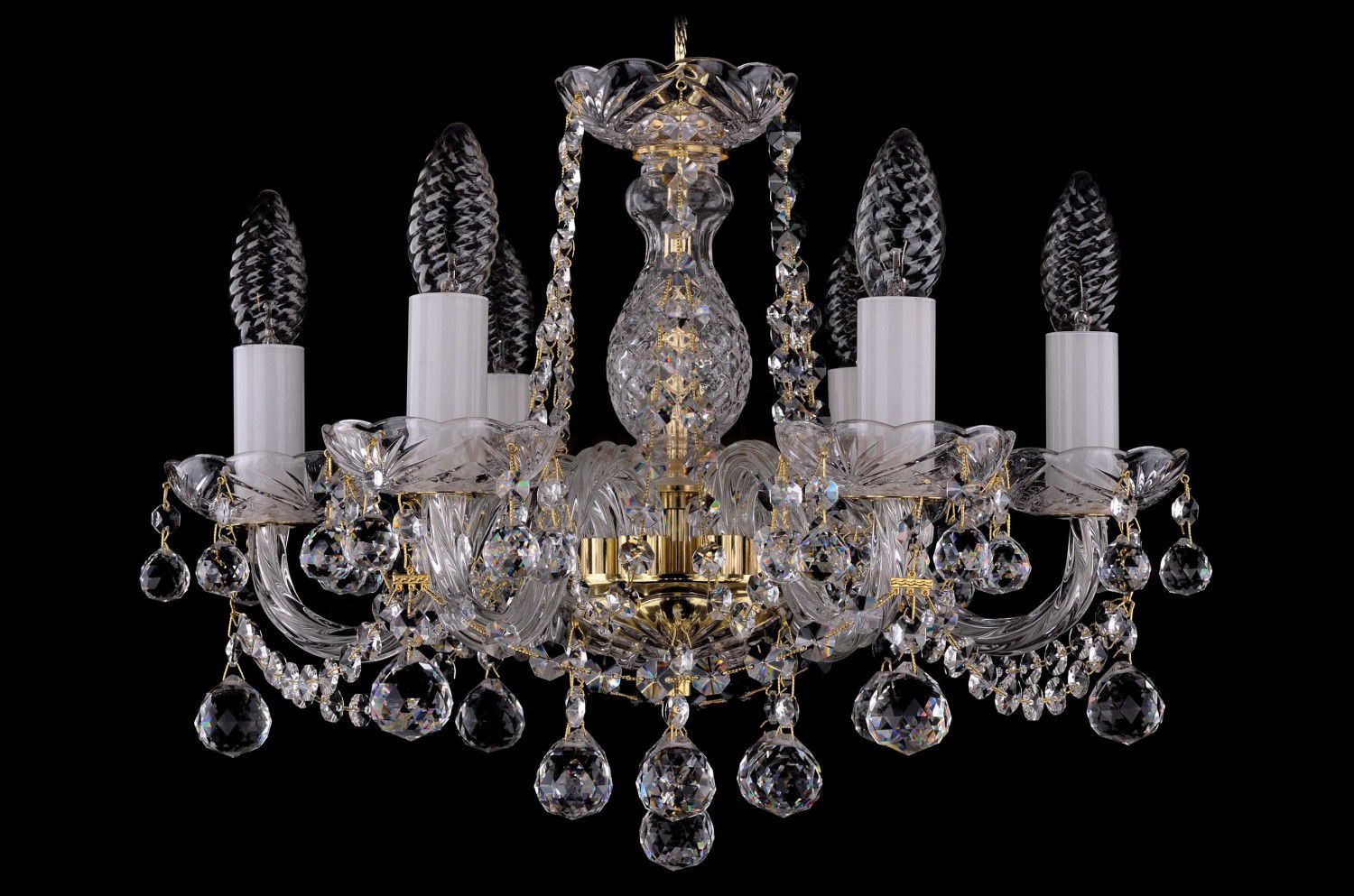 Люстра хрустальная Bohemia Ivele 1402/6/141/G/Balls