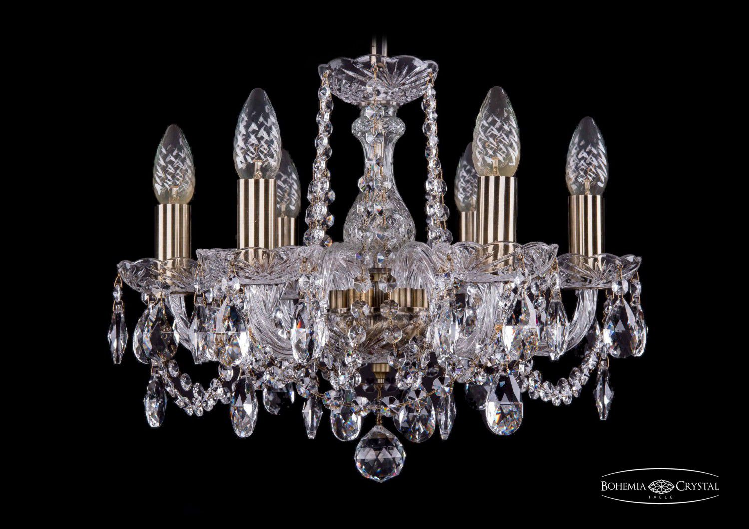 Люстра хрустальная Bohemia Ivele 1402/6/141/Pa