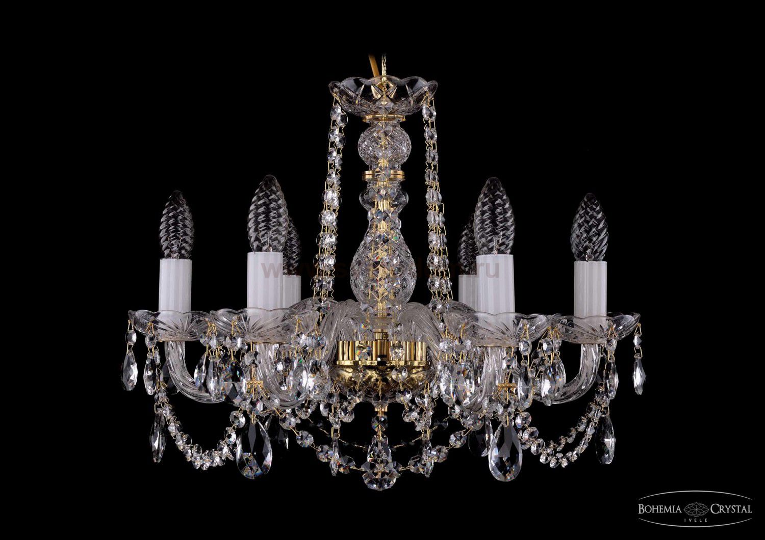 Люстра хрустальная Bohemia Ivele 1402/6/160/G