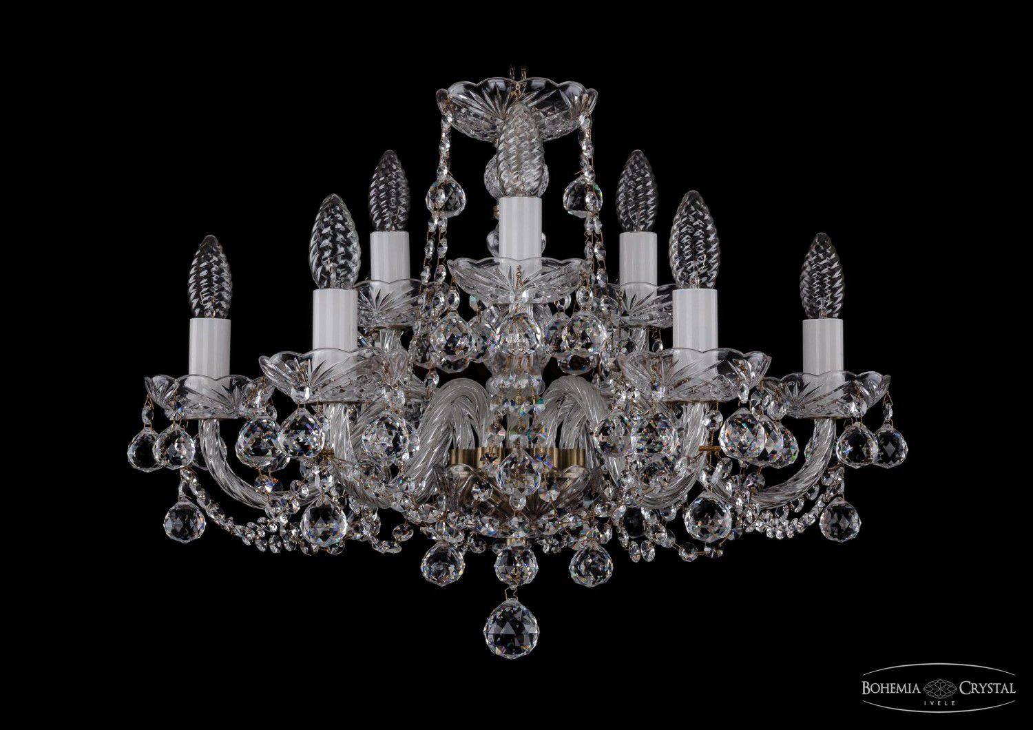 Люстра хрустальная Bohemia Ivele 1402/6+3/195/Pa/Balls