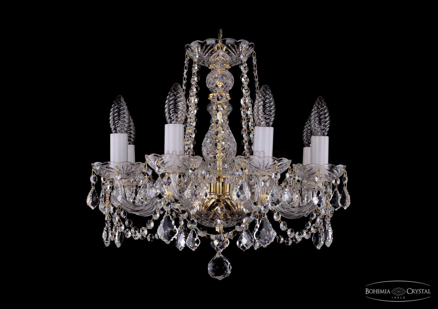 Люстра хрустальная Bohemia Ivele 1402/8/141/G/Leafs