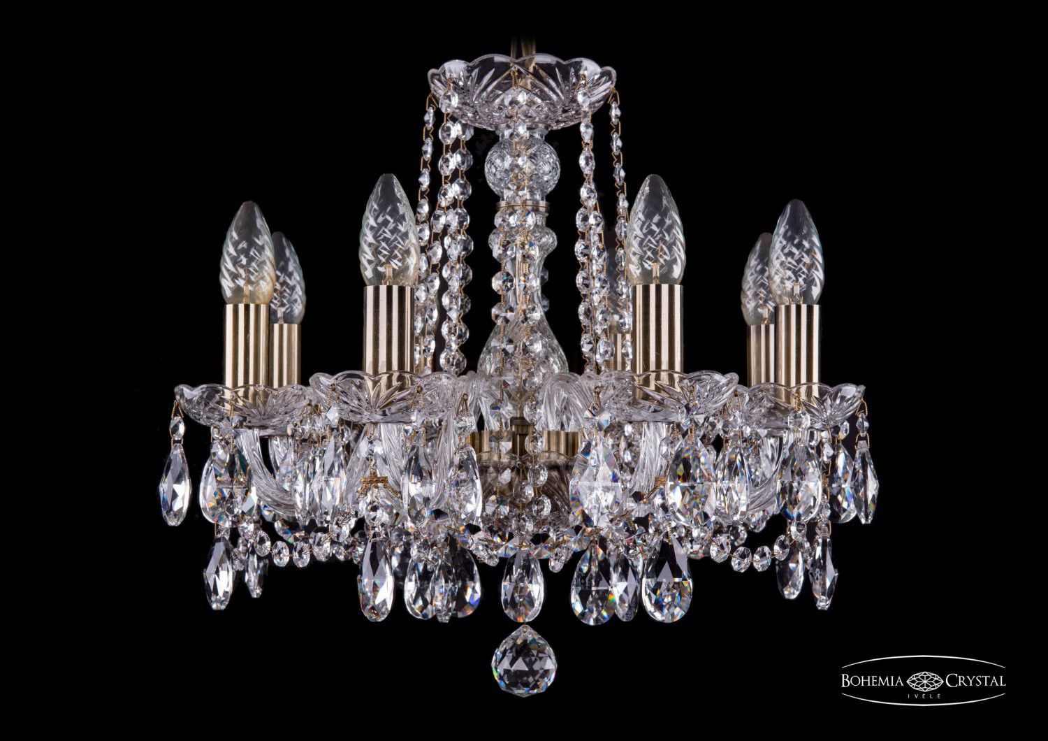 Люстра хрустальная Bohemia Ivele 1402/8/141/Pa