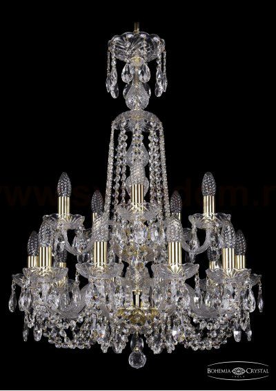 Люстра хрустальная Bohemia Ivele 1402/10+5/195/XL-81/2d/G