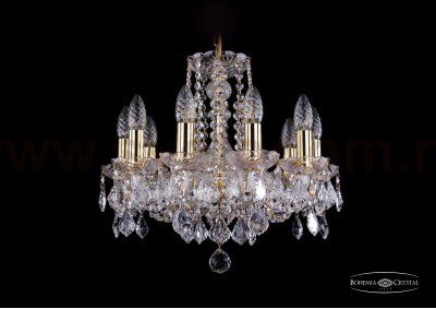 Люстра хрустальная Bohemia Ivele 1402/10/141/G/Leafs