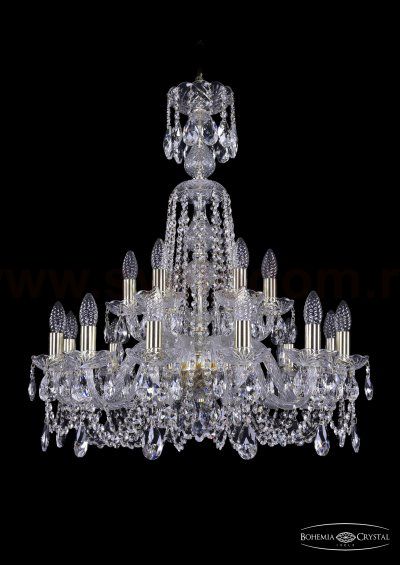 Люстра хрустальная Bohemia Ivele 1402/12+6/240/XL-77/G