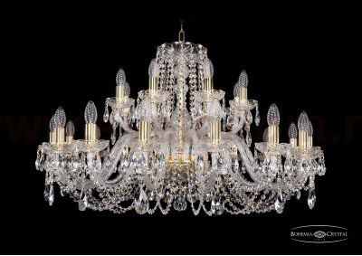 Люстра хрустальная Bohemia Ivele 1402/16+8/360/G