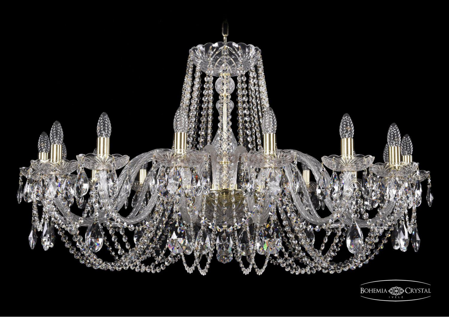 Люстра хрустальная Bohemia Ivele 1402/16/400/G