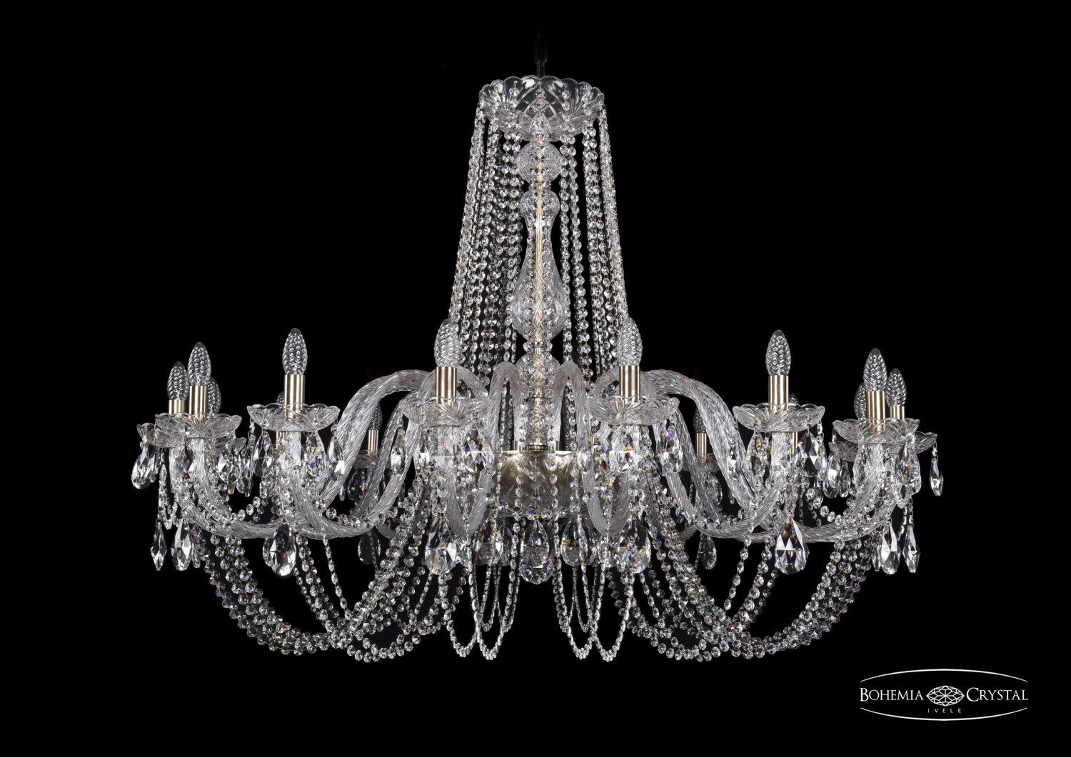 Люстра хрустальная Bohemia Ivele 1402/16/460/Pa
