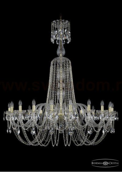 Люстра хрустальная Bohemia Ivele 1402/20/460/XL-146/G