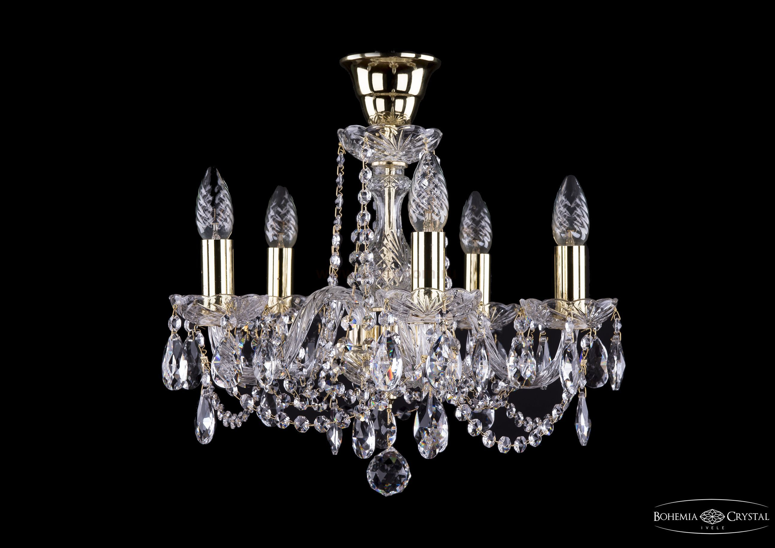 Люстра хрустальная Bohemia Ivele 1402/5/141/G/Tube
