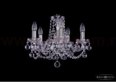 Люстра хрустальная Bohemia Ivele 1402/5/141/Ni/Balls