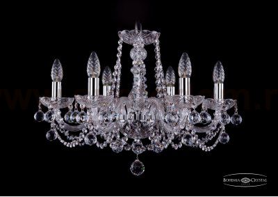 Люстра хрустальная Bohemia Ivele 1402/6/195/Ni/Balls
