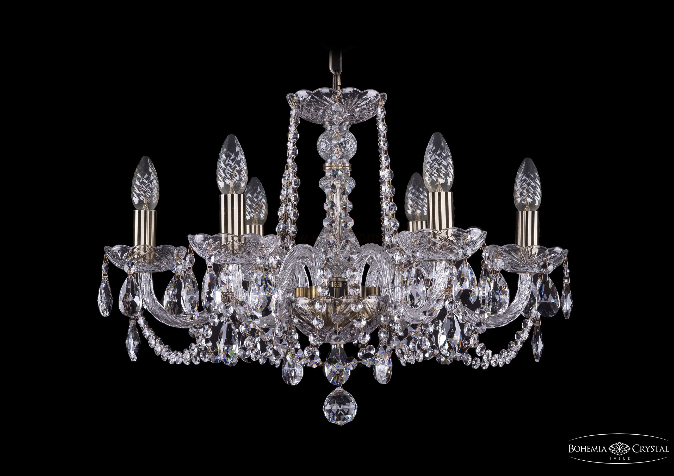 Люстра хрустальная Bohemia Ivele 1402/6/195/Pa