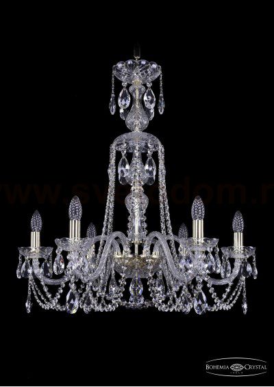 Люстра хрустальная Bohemia Ivele 1402/6/240/XL-73/G