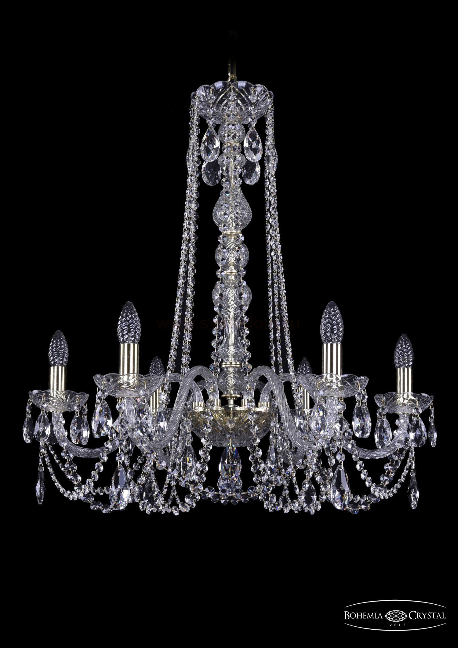 Люстра хрустальная Bohemia Ivele 1402/6/240/h-73/G