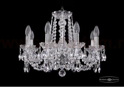 Люстра хрустальная Bohemia Ivele 1402/8/160/Ni
