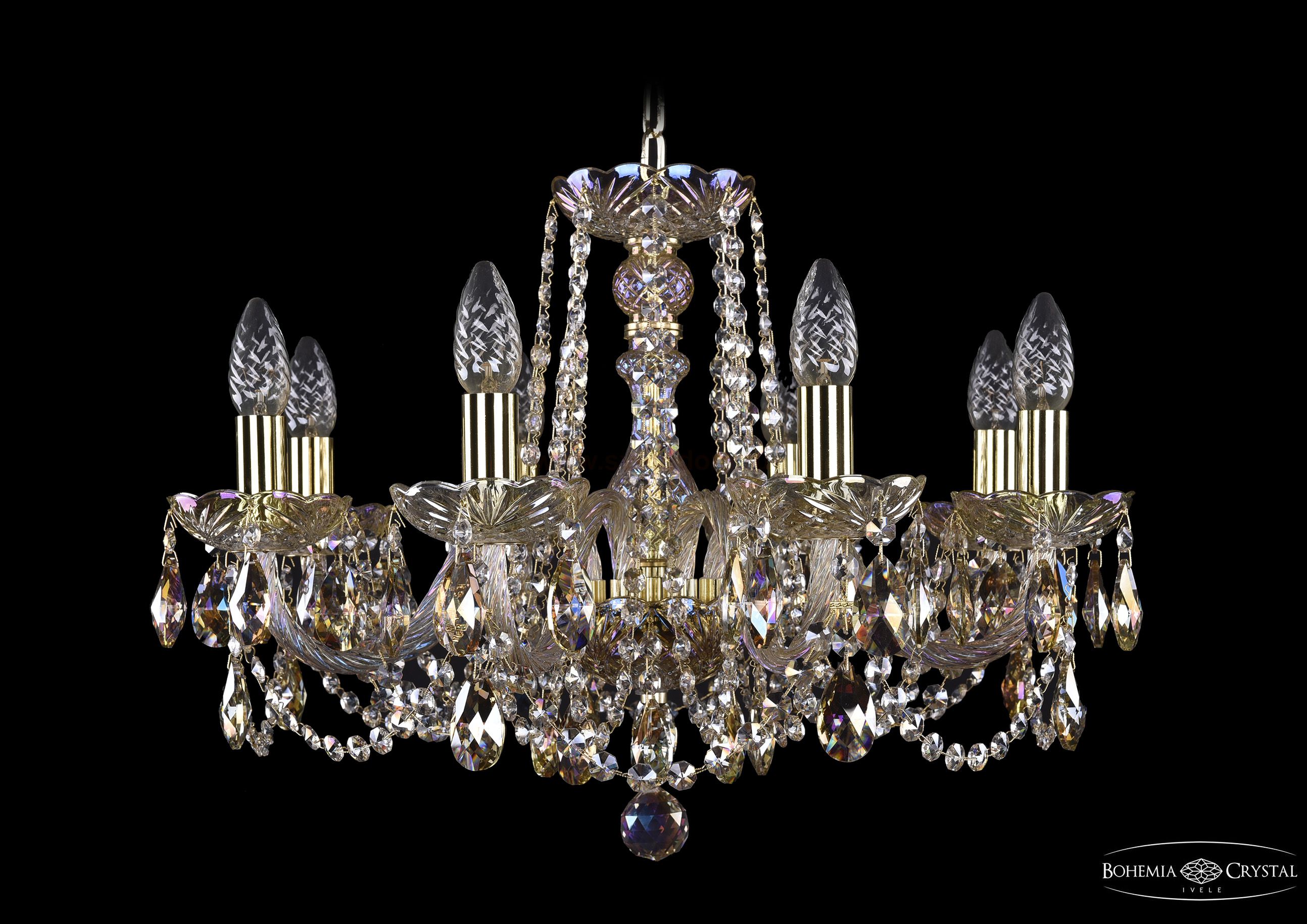 Люстра хрустальная Bohemia Ivele 1402/8/195/G/M701