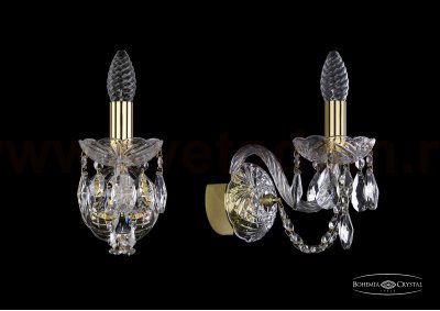 Светильник настенный бра Bohemia Ivele 1402B/1/141/G