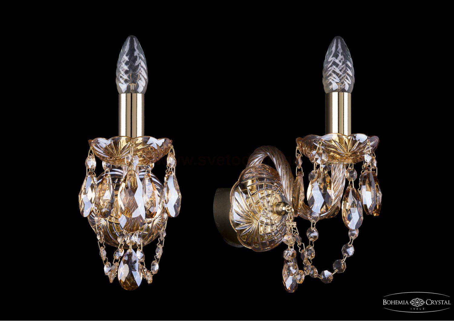 Светильник настенный бра Bohemia Ivele 1402B/1/G/M721