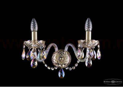 Светильник настенный бра Bohemia Ivele 1402B/2/160/G/M701