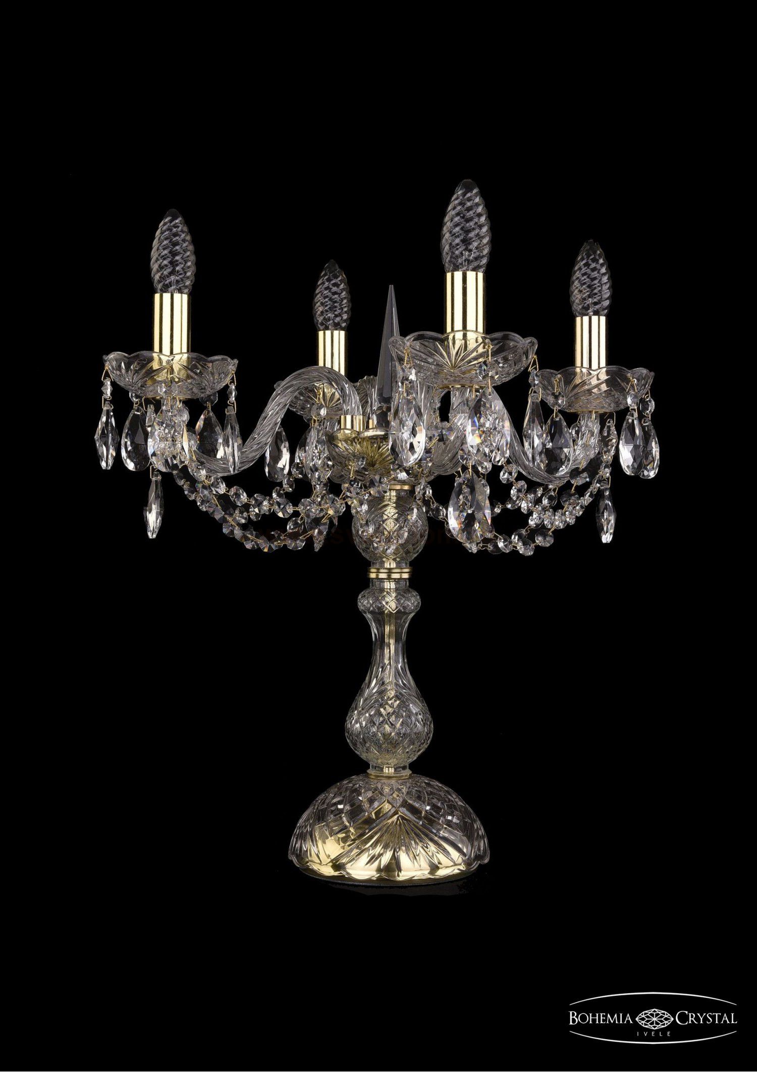 Настольная лампа Bohemia Ivele 1402L/4/141-47/G