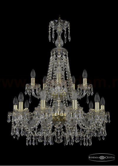 Люстра хрустальная Bohemia Ivele 1403/10+5/240/XL-92/2d/G