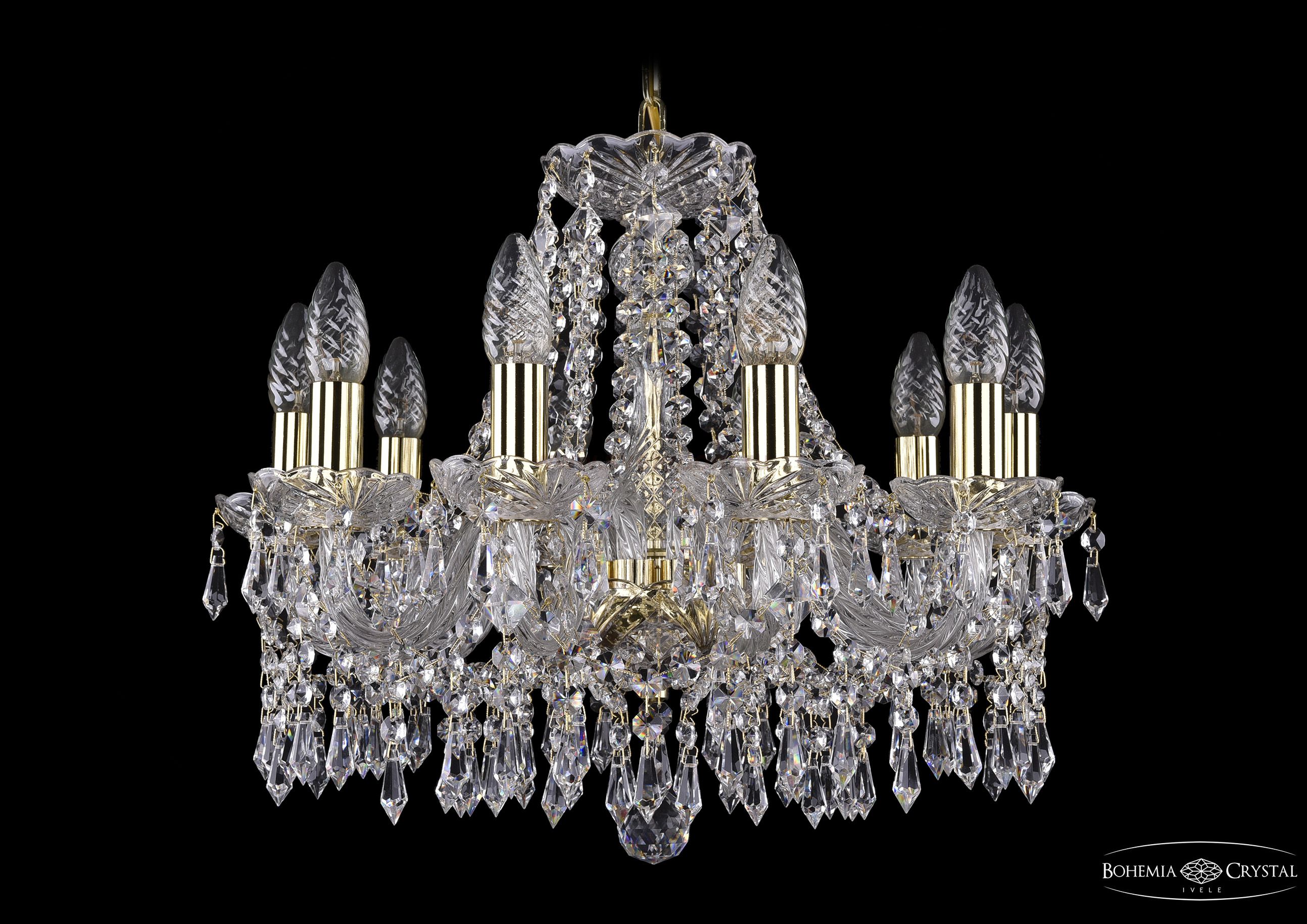 Люстра хрустальная Bohemia Ivele 1403/10/160/G
