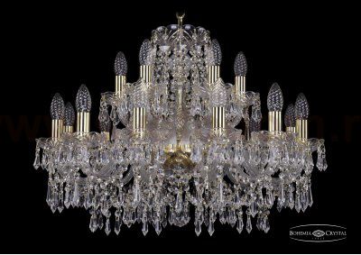 Люстра хрустальная Bohemia Ivele 1403/12+6/240/G