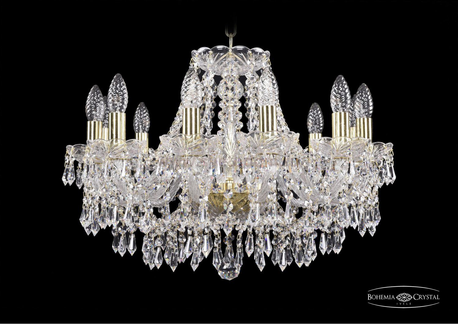 Люстра хрустальная Bohemia Ivele 1403/12/195/G