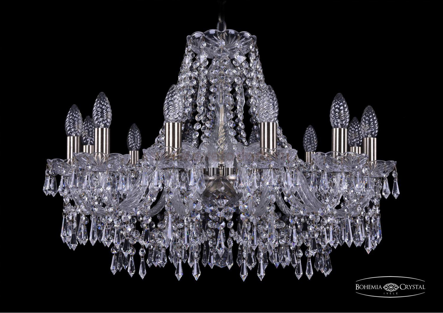 Люстра хрустальная Bohemia Ivele 1403/12/240/Pa